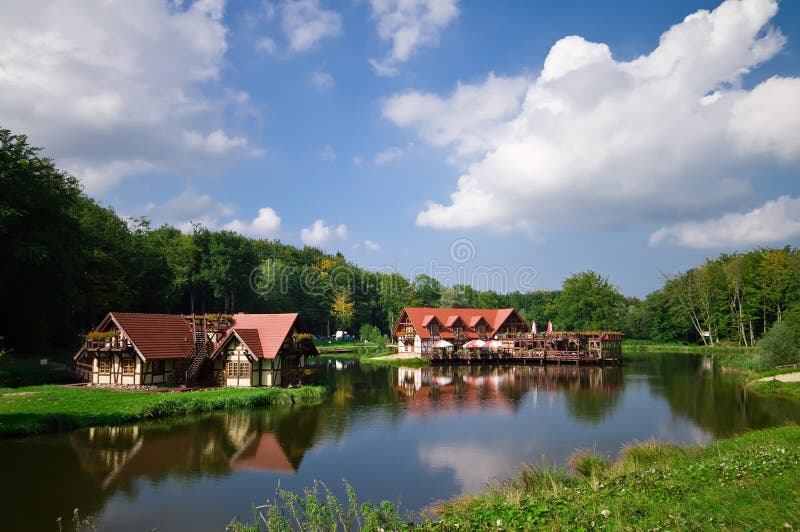 Lakeside houses