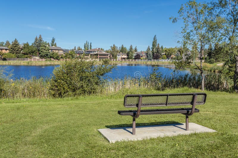 Lakeview Park stock photo. Image of saskatoon, seat 182608838