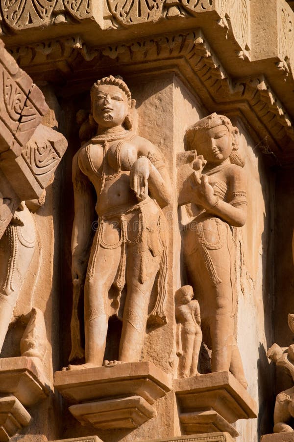 Lakshamana-Tempel in Khajuraho lizenzfreie stockfotos Lakshamana-Tempel in Khajuraho lizenzfreie stockfotos