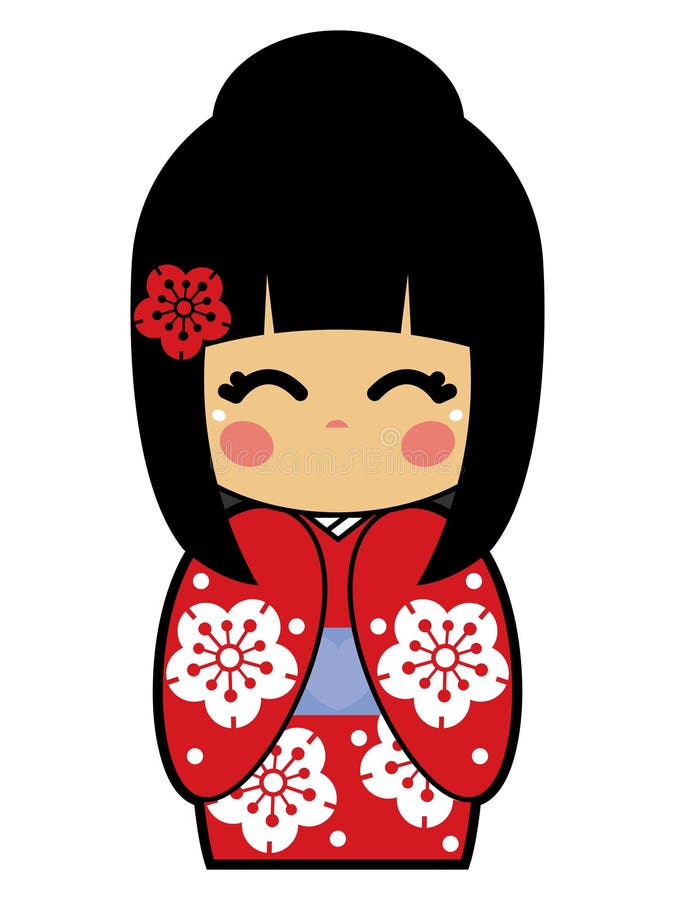 lali kokeshi wektor lali kokeshi wektor