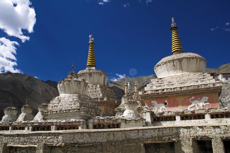 Lamayuru buddhist monastery in Ladakh stock images