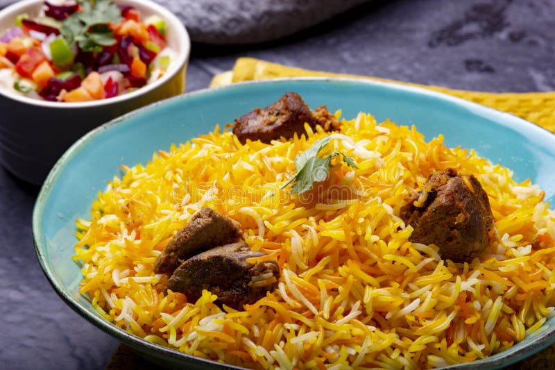 Lamb Biryani stock image. Image of classy, indian, pakistan 271311805