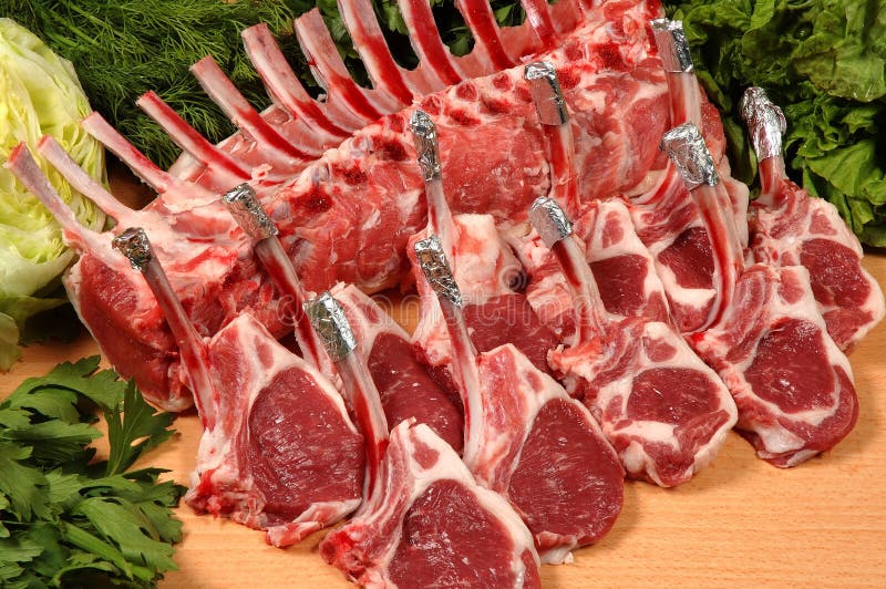 Lamb chops stock image. Image of barbecue, protein, cookery 7856403