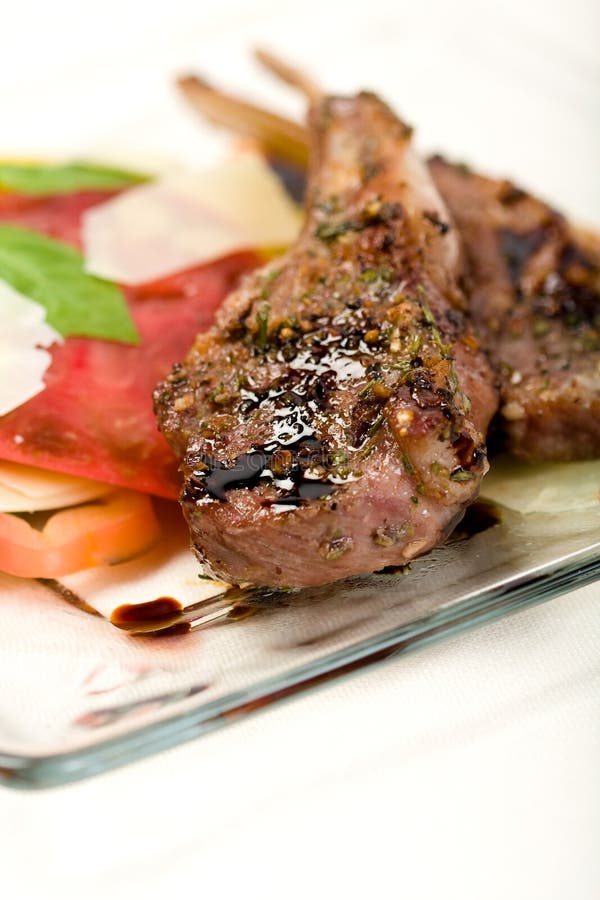 Lamb Chops on plate