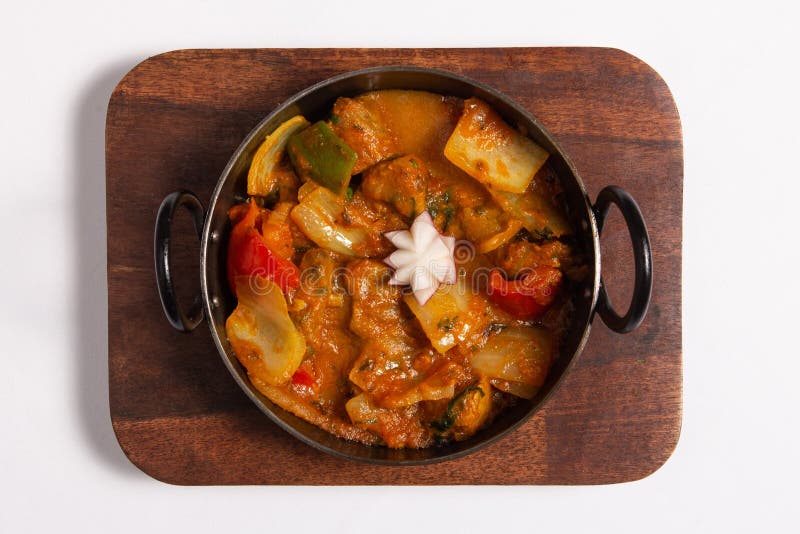 Lamb karahi stock photo. Image of dinner, potatoes, background 268189538