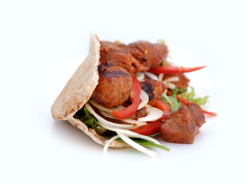Lamb Kebab stock image. Image of pitta, kids, lamb, grilled 14920271