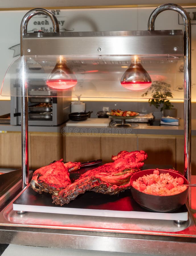 Lamb Leg Chop Shank Meat Roasted for Easter Celebration during Festive