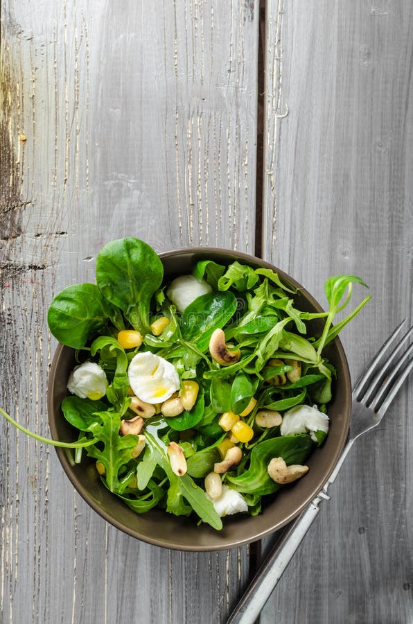 Lamb lettuce salad stock photo. Image of freshness, food 69851058
