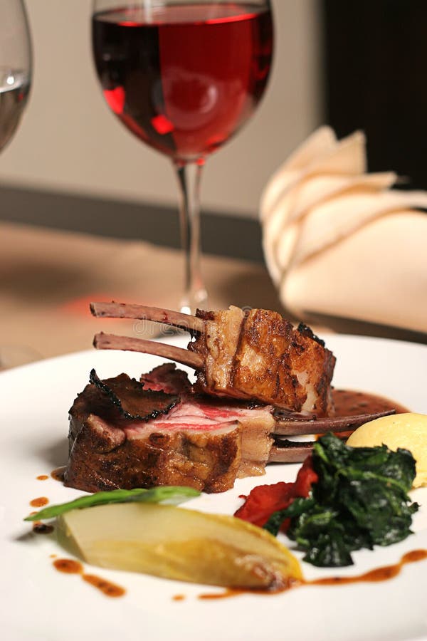 Lamb meal stock image. Image of case, high, cook, culinary 13157141