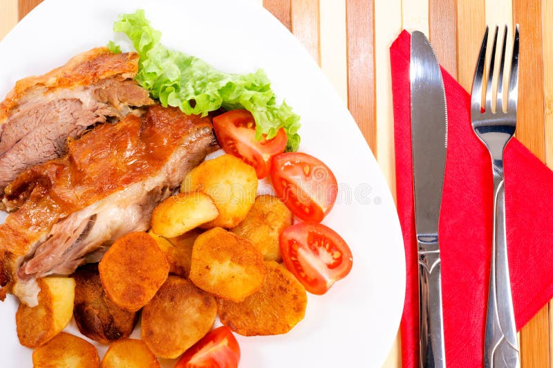 Lamb meal stock image. Image of case, high, cook, culinary 13157141