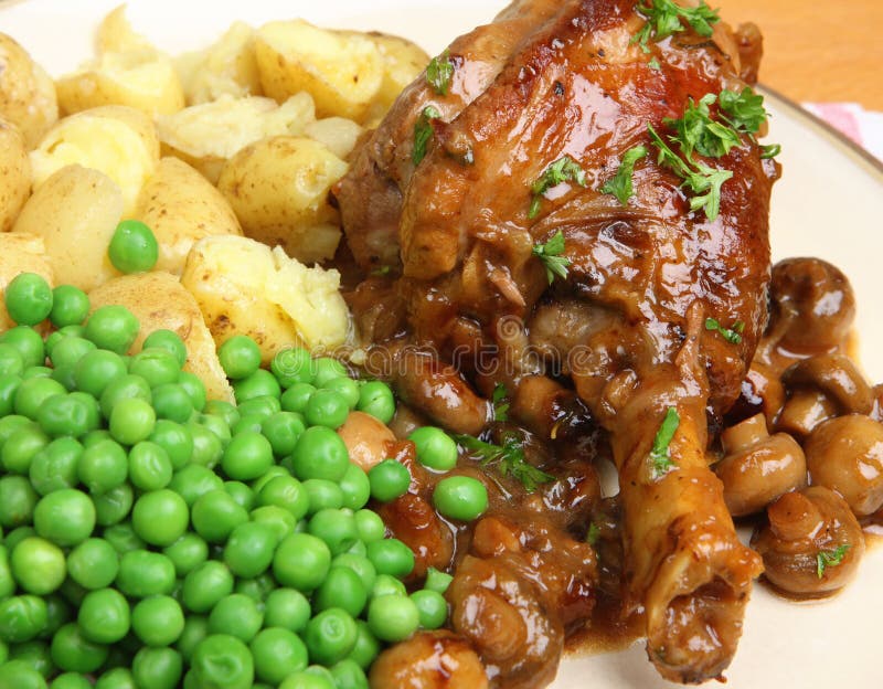 Lamb Shank Dinner stock image. Image of food, cuisine - 33789729