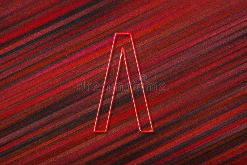 Lambda 符号。Lambda 字母，希腊字母符号 免版税库存图片