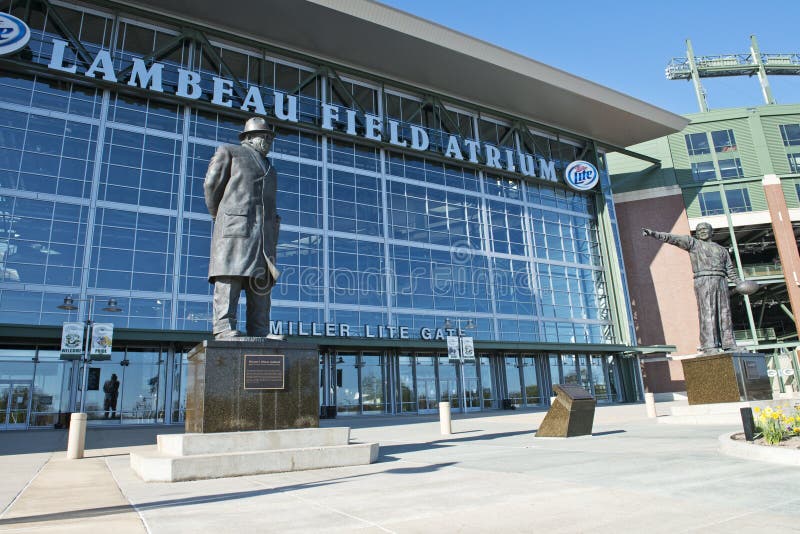 Lambeau Field, Home of the NFL Green Bay Packers stock photo
