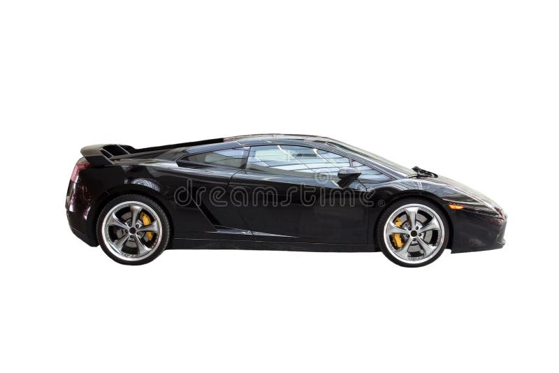 Lamborghini murcielago on white background