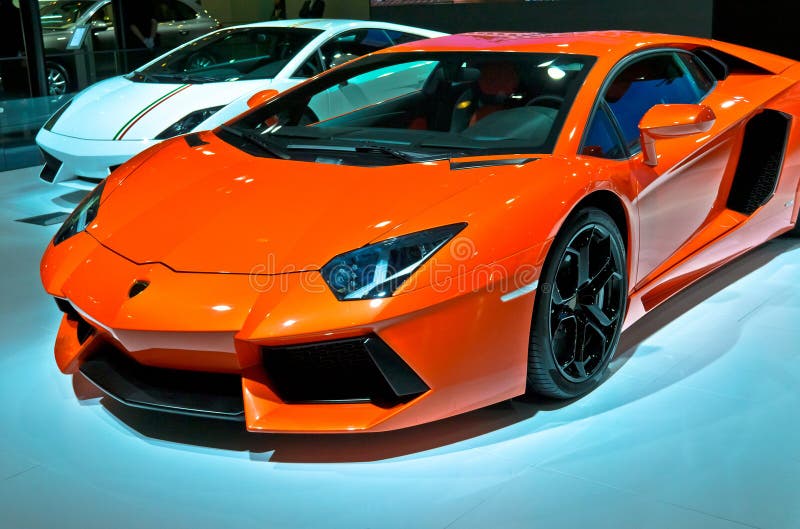 Lamborghini on the Chengdu International Auto Show.Photo is taken on 24 Sep 2011 at chengdu,china.