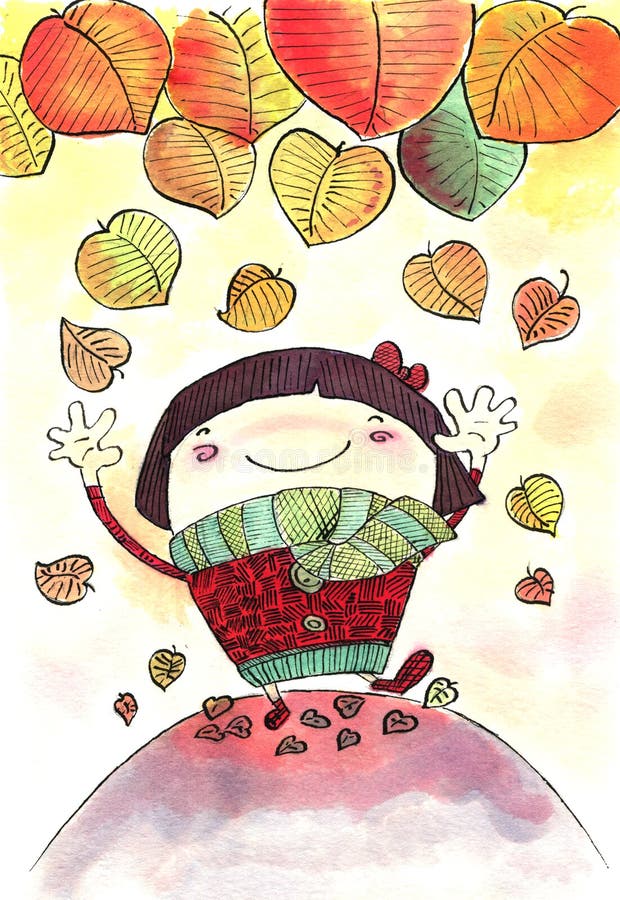 Lames d'automne illustration stock
