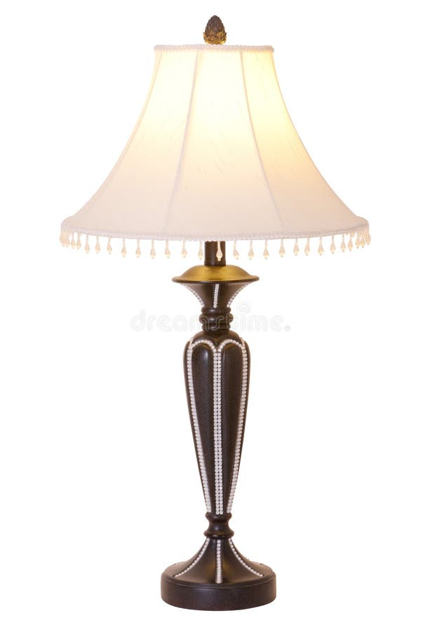 Decorative table lamp stock image. Image of light, color - 22212805