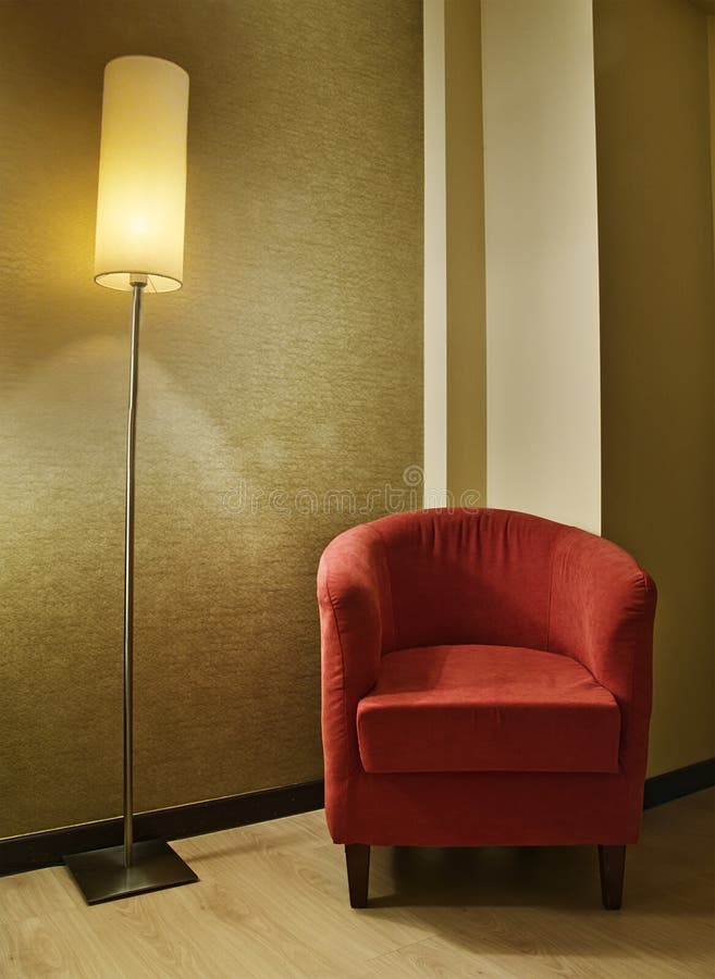 Lamp and armchair stock photo. Image of lamp, light, dwelling 20376954