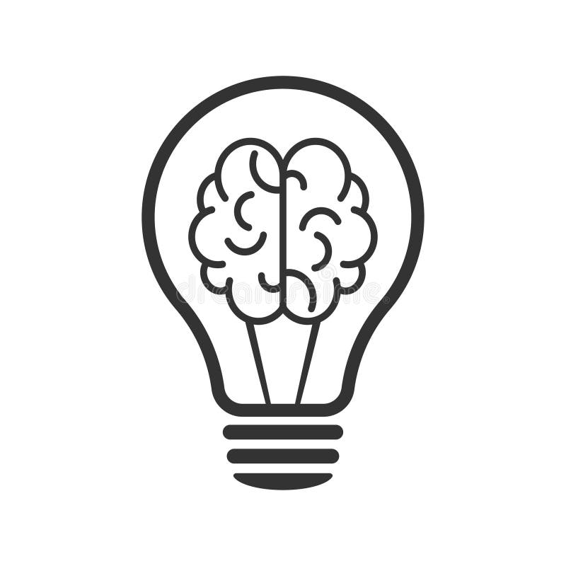 Lamp and Brains - Innovative Lamps, Ideas of the Mind. Web Design Stock ...