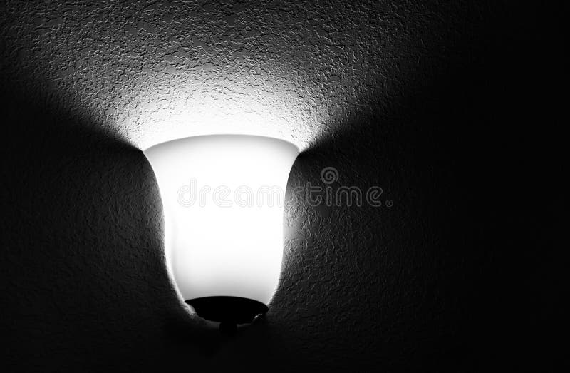 Lamp in a hotel room. stock image. Image of simple, black 47616755