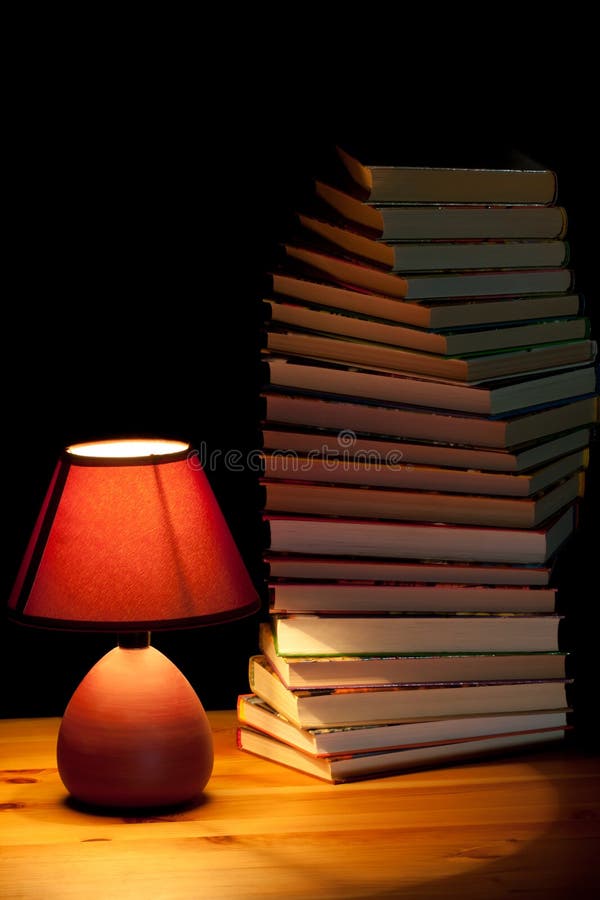 Lamp illuminating books