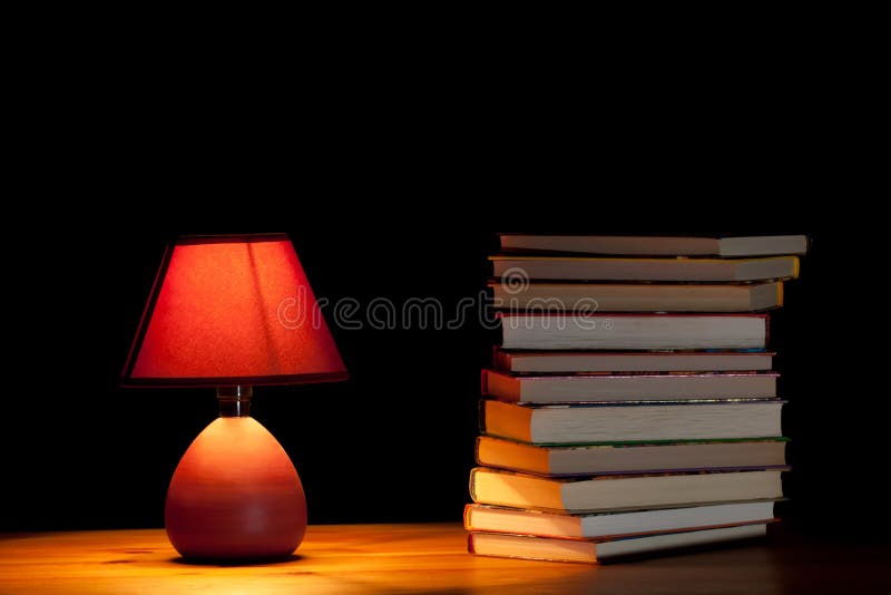 Lamp illuminating books