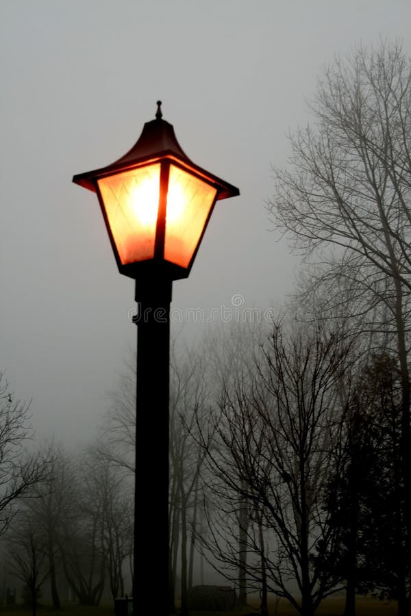 Street Lamp In The Fog Stock Photo. Image Of Roses, Obscure - 20144066