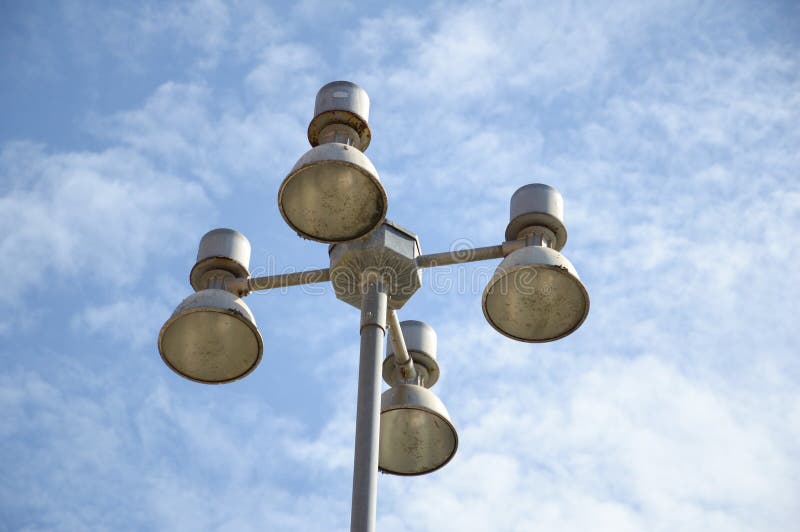 Lamp post stock image. Image of equipment, metal, energy 74963571