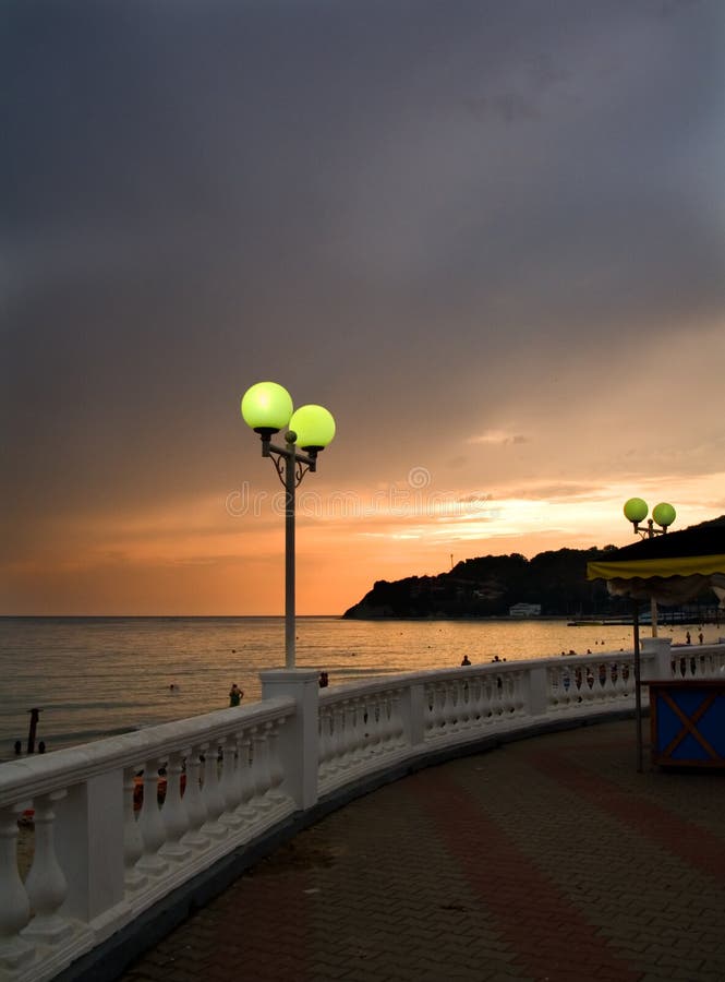 Lamp on the sea-front