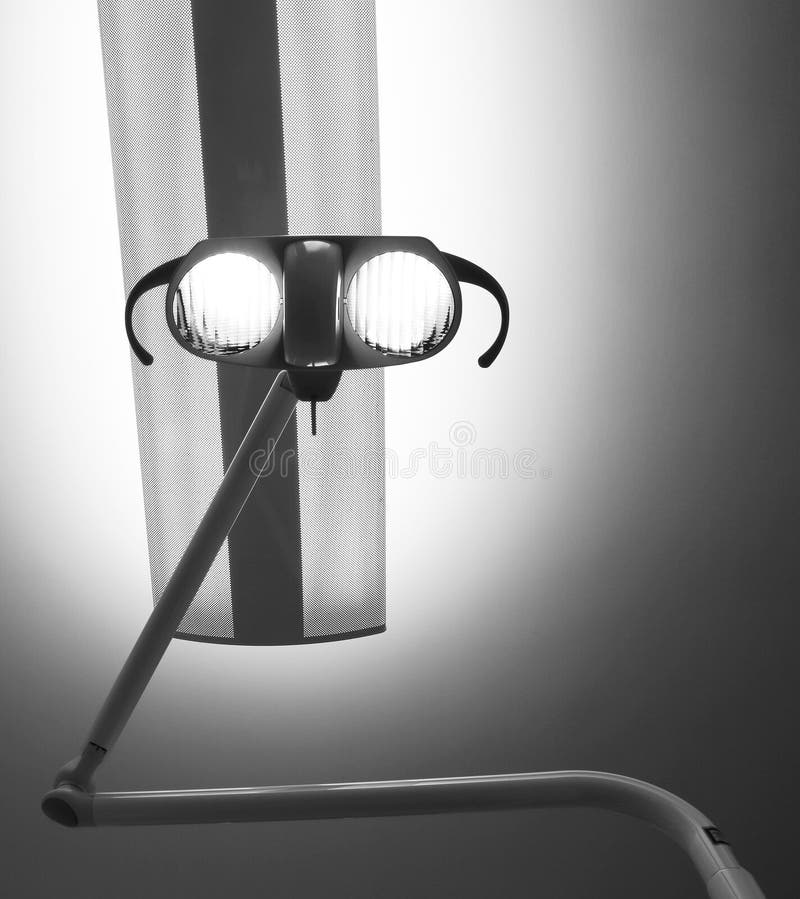Lamp with Very Powerful Light in the Emergency Room Stock Photo Image
