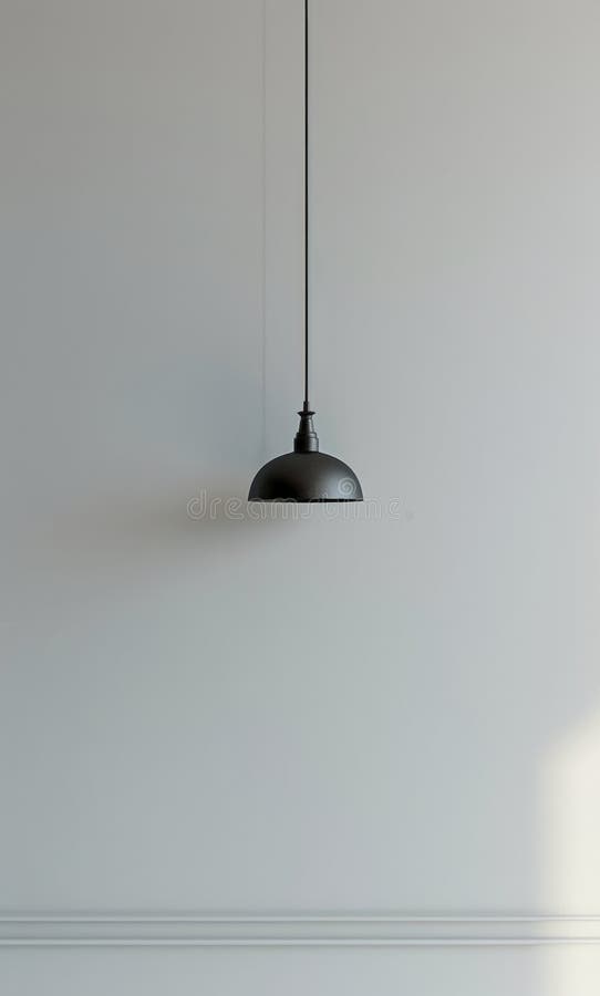 A lamp is hanging from the ceiling in a room, providing illumination to the space. AI Generative AI generated. A lamp is hanging from the ceiling in a room, providing illumination to the space. AI Generative AI generated