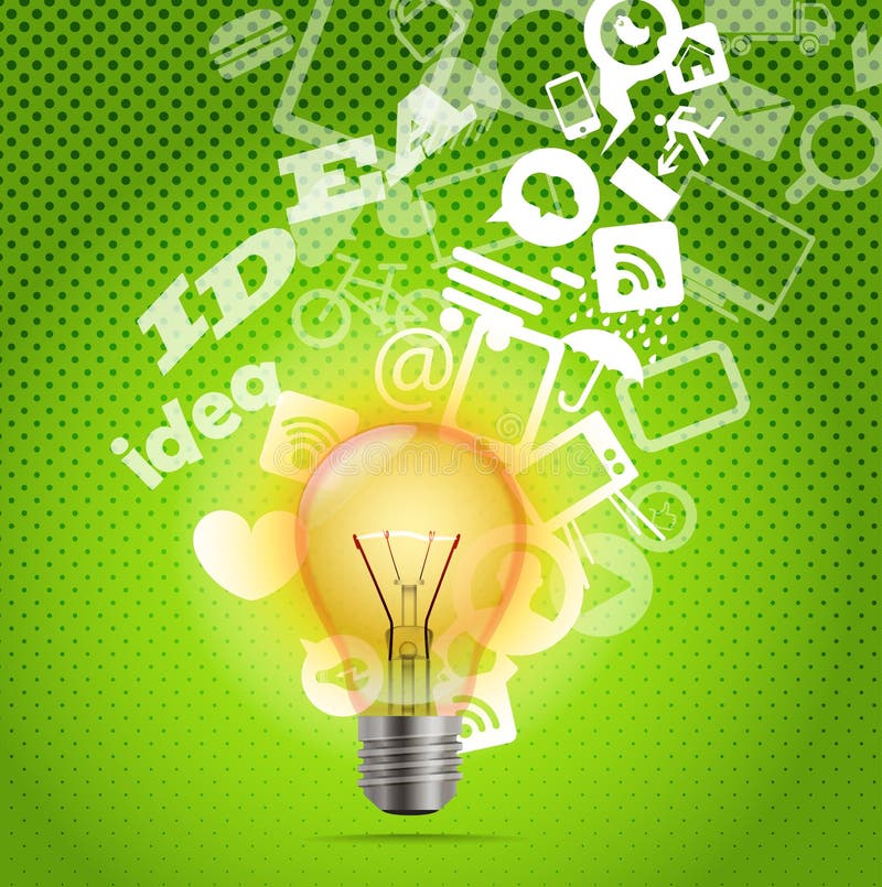 Lampada luminosa royalty illustrazione gratis Lampada luminosa royalty illustrazione gratis