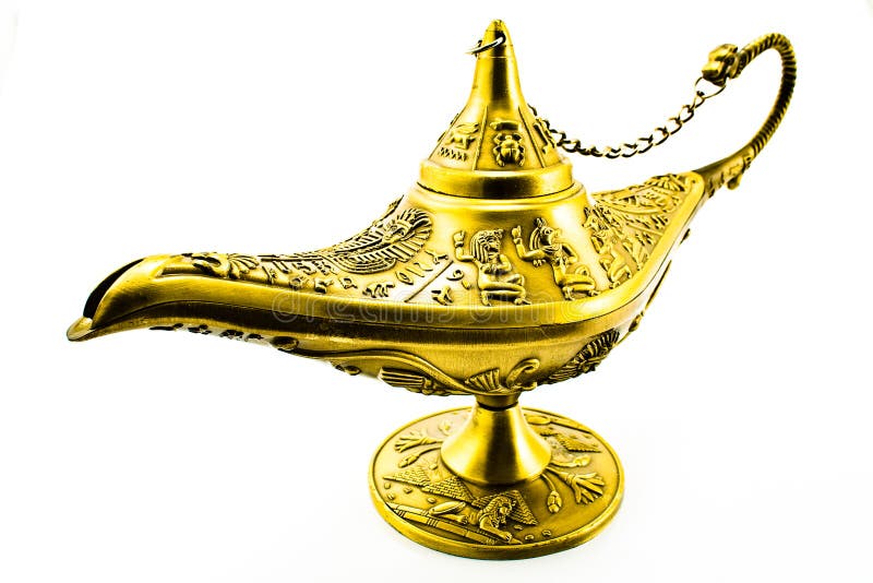 Lampada magica dei genii del `s di Aladdin fotografia stock libera da diritti Lampada magica dei genii del `s di Aladdin fotografia stock libera da diritti