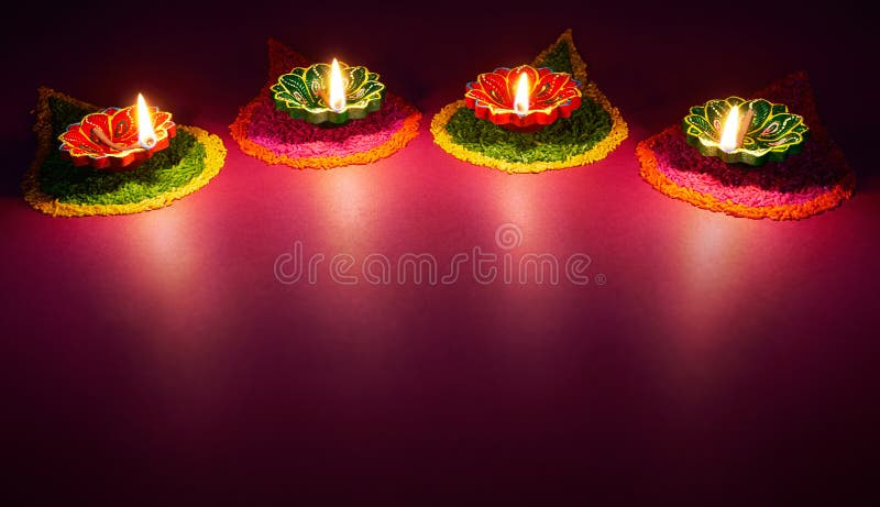 Lampada a olio di Diwali fotografia stock Lampada a olio di Diwali fotografia stock