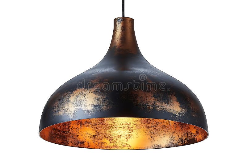Lampada per lampade a incandescenza di colore nero e metallo di rame. Luce a pendenza elegante con un design unico. La lampadina vanta una combinazione di neri metallici e accenti di rame scuri creando un'estetica industriale sofisticata. La finitura in difficoltà aggiunge al fascino d'annata mentre la luce calda emessa dall'interno integra la tavolozza ricca di colori. Questa struttura è ideale per aggiungere un tocco di rusticità moderna a diversi spazi interni. Il