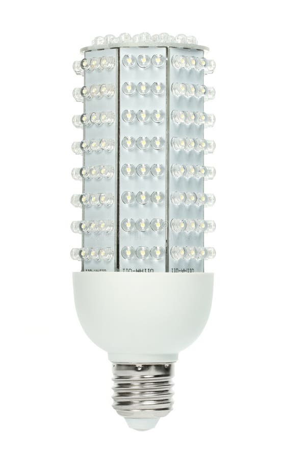 Lampadina potente di risparmio di energia LED fotografia stock libera da diritti Lampadina potente di risparmio di energia LED fotografia stock libera da diritti