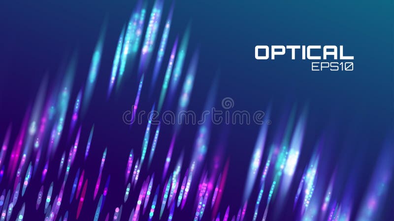 Lampasa abstrakta tło Obiektywu bokeh neonowy ruch Digital fala ilustracja wektor