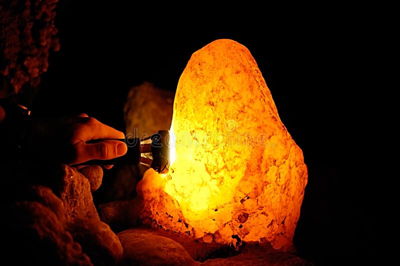 Traval in the cave, lamp, red gold salt. Traval in the cave, lamp, red gold salt