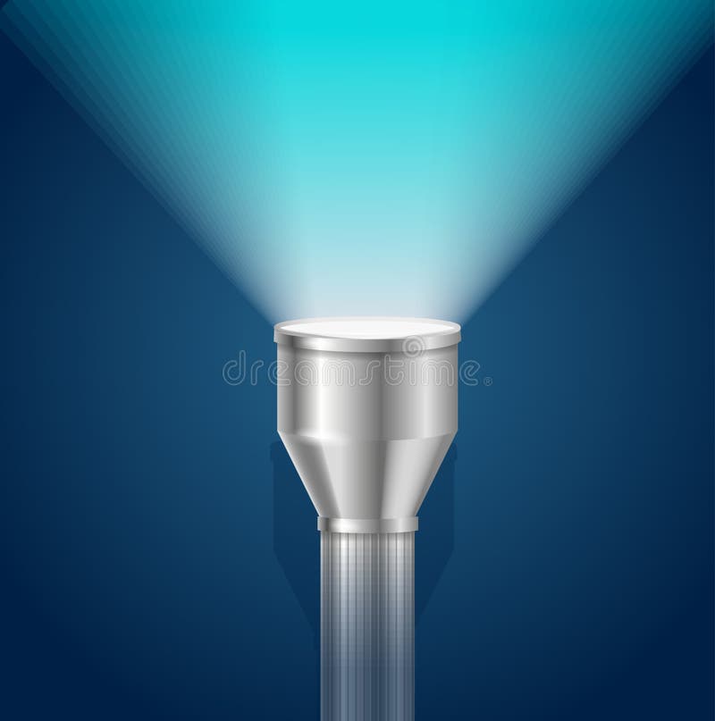 Lampe-torche de lumière de torche de poche Vecteur illustration libre de droits Lampe-torche de lumière de torche de poche Vecteur illustration libre de droits