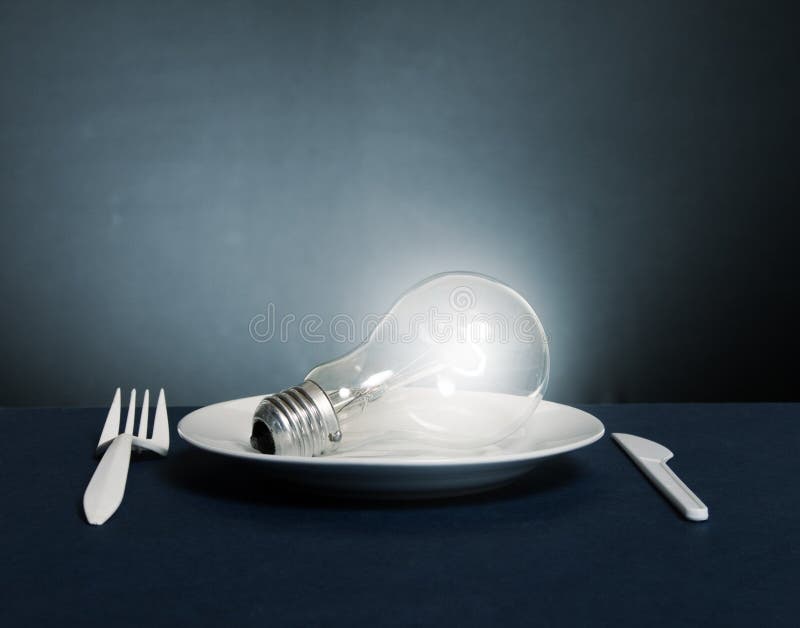 Lampe électrique épanouissante image stock