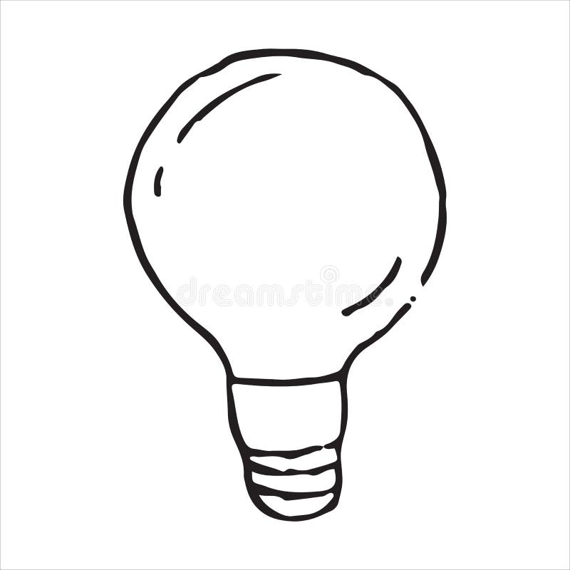 Lampklottersymbol vektor illustrationer