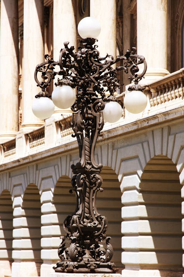 Lamppost in Buda Castle, Budapest, Hungary