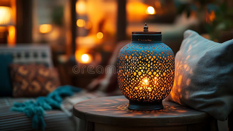 Lampă de masă marocană cu stil royalty free stock photography