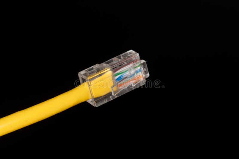 Close upshot of lan cable networking. Close upshot of lan cable networking