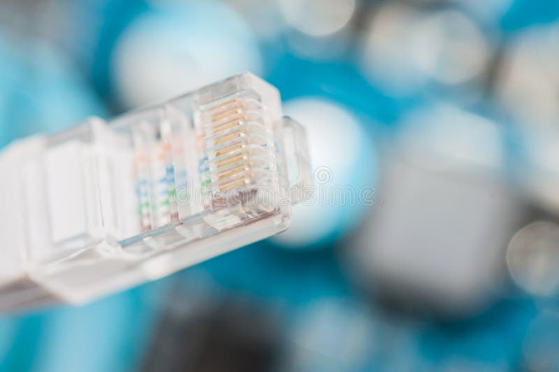 Lan network cable closeup royalty free stock image