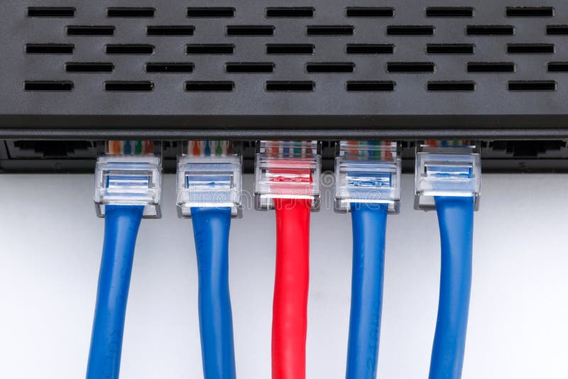 LAN Network and Cables Stock Photo Image of broadband, link
