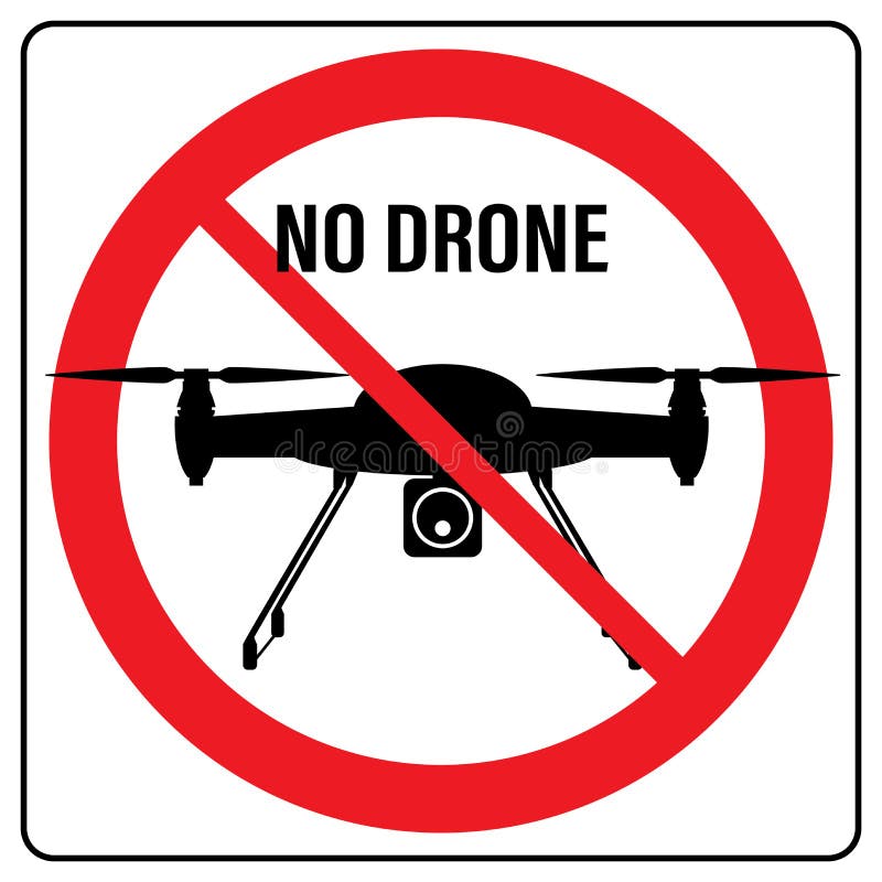 Empirisch Voorkomen staan Drone is Verboden, Beperkt En Gereguleerd Vector Illustratie - Illustration  of annuleer, onwettigheid: 157209824