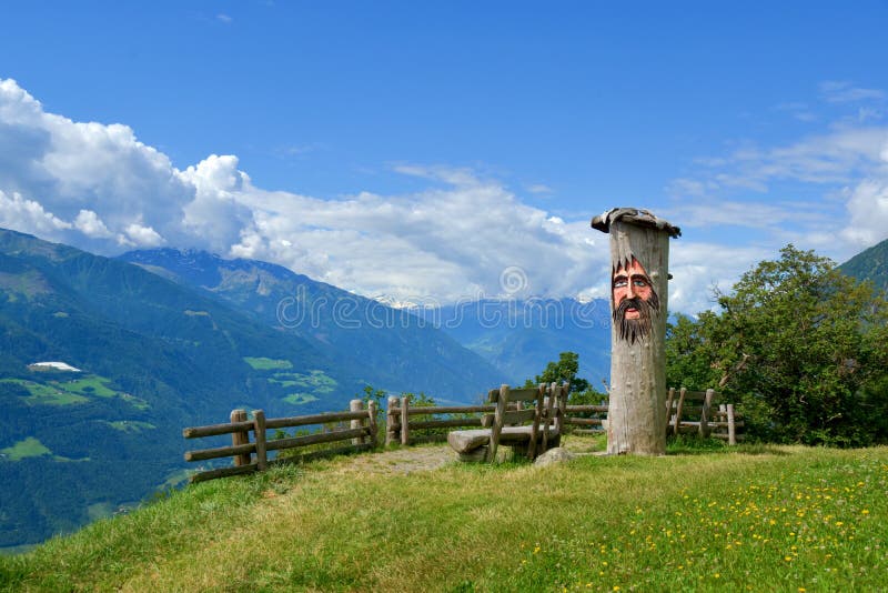 Land art in Alps