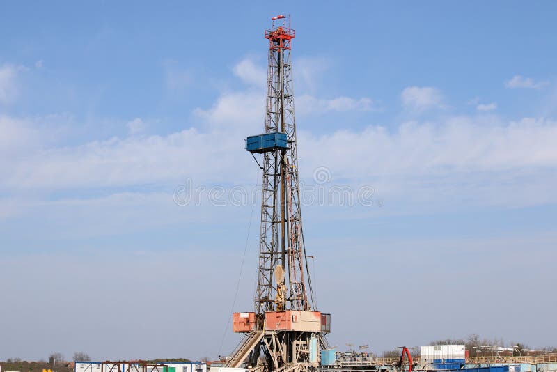 Land oil drilling rig gas extraction stock photography Land oil drilling rig gas extraction stock photography