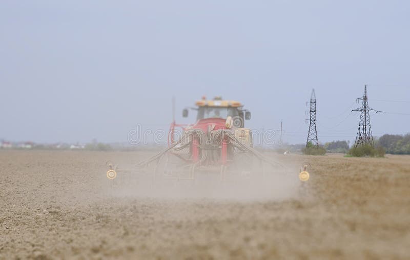 Landbouwer het zaaien stock fotografie Landbouwer het zaaien stock fotografie